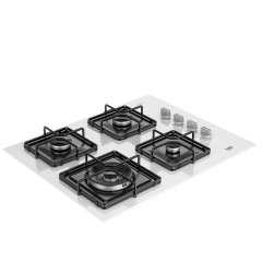 Beko BOCD K 6510 EWB Wok Gözlü Beyaz Cam Ankastre Ocak