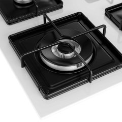 Beko BOCD K 6510 EWB Wok Gözlü Beyaz Cam Ankastre Ocak