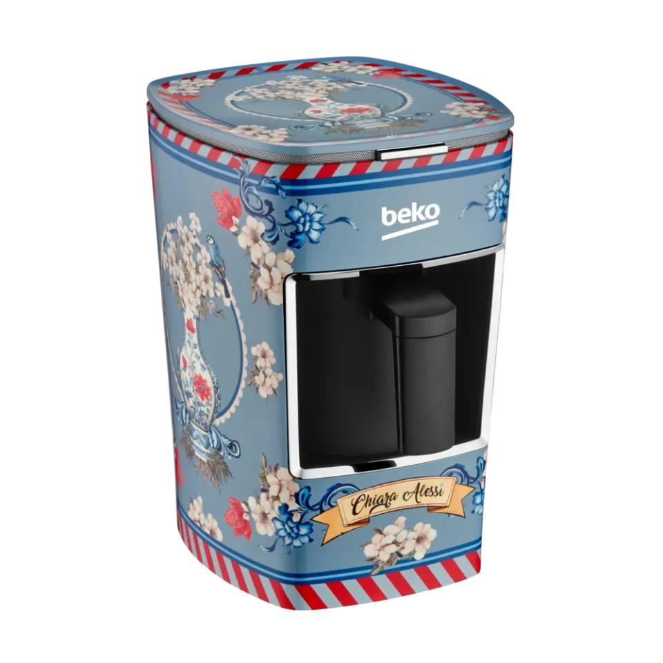 Beko Chiara Alessi BKK 2300 FP Fiori di Primavera Türk Kahve Makinesi