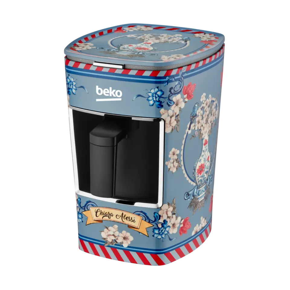 Beko Chiara Alessi BKK 2300 FP Fiori di Primavera Türk Kahve Makinesi