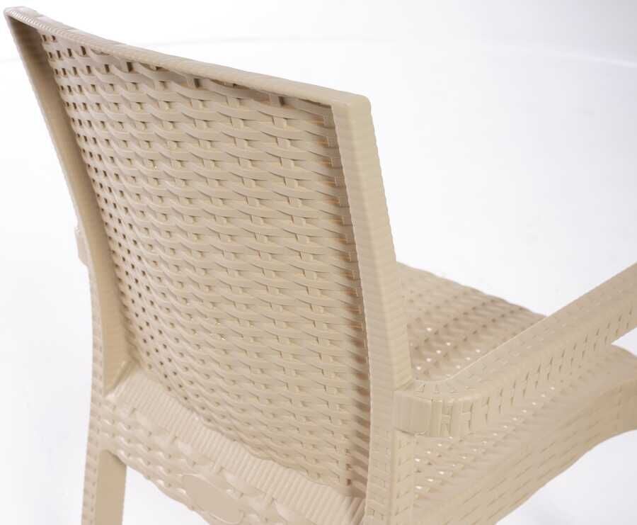 Heniver Vektor Rattan Sandalye Cappuccino