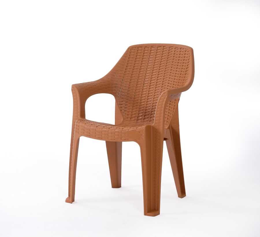 Heniver Babel Rattan Görünümlü Plastik Bahçe ve Balkon Sandalyesi